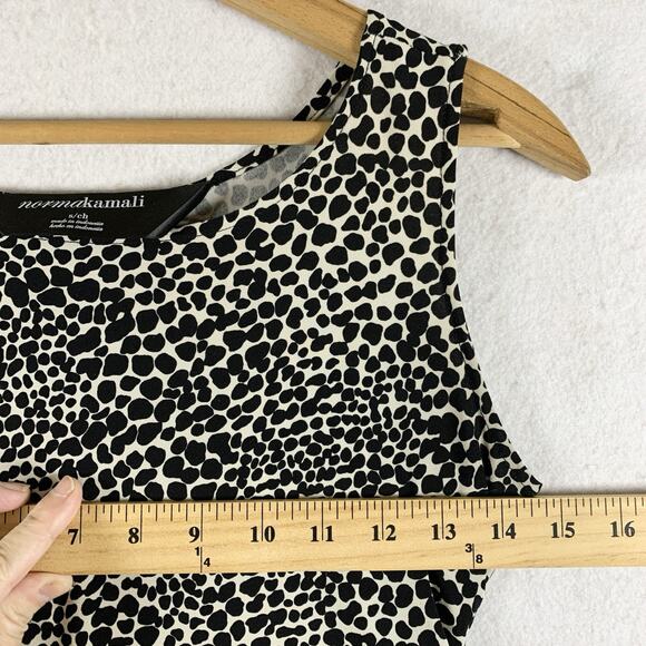 Norma Kamali Womens Reptile Print Bodycon Midi Dress Sz S Ruched Cocktail‎ Event - Picture 10 of 16